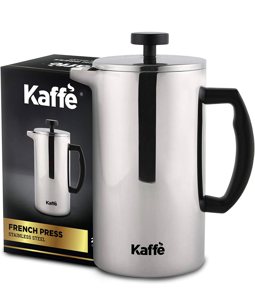 Kaffe Handheld Milk Frother with Stand - Stainless Steel