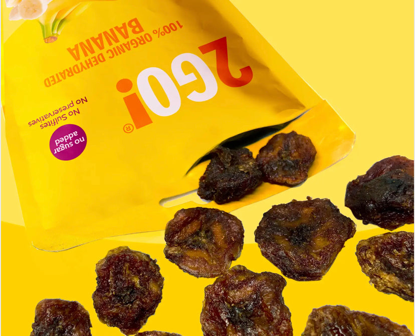 2Go! Organic snacks- dried banana