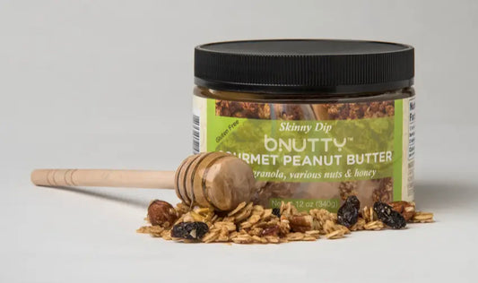B Nutty Skinny Dip Gourmet Peanut Butter with Honey and Granola