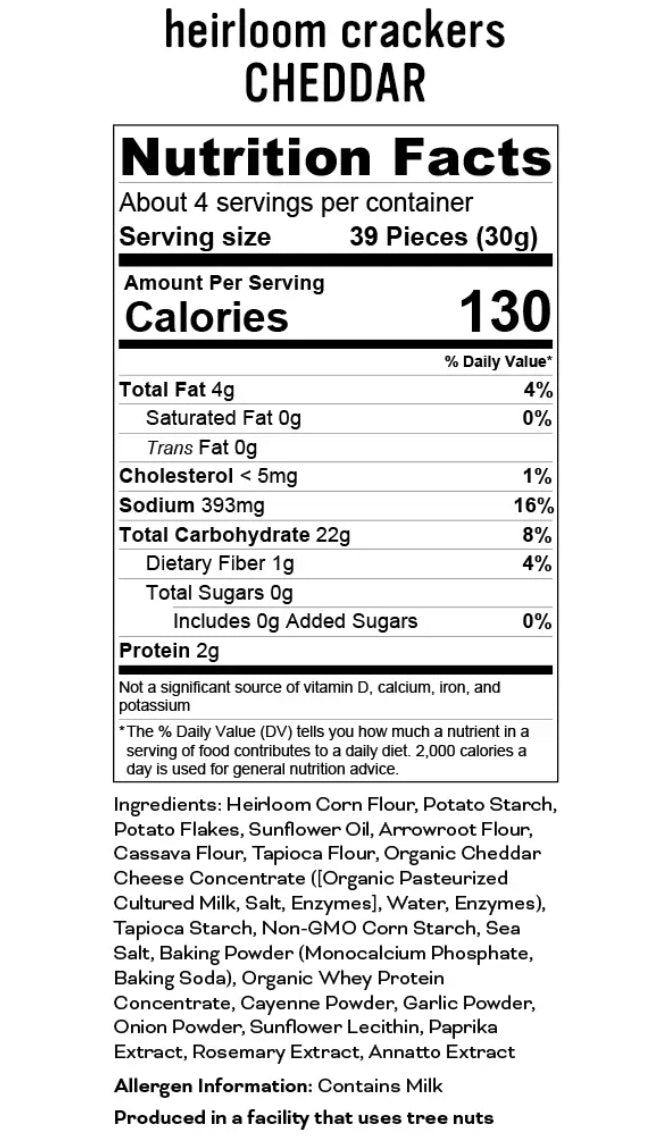 Pipcorn Snack Crackers, Cheddar
