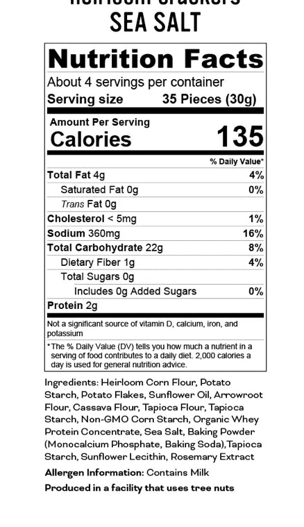 Pipcorn Snack Crackers, Sea Salt