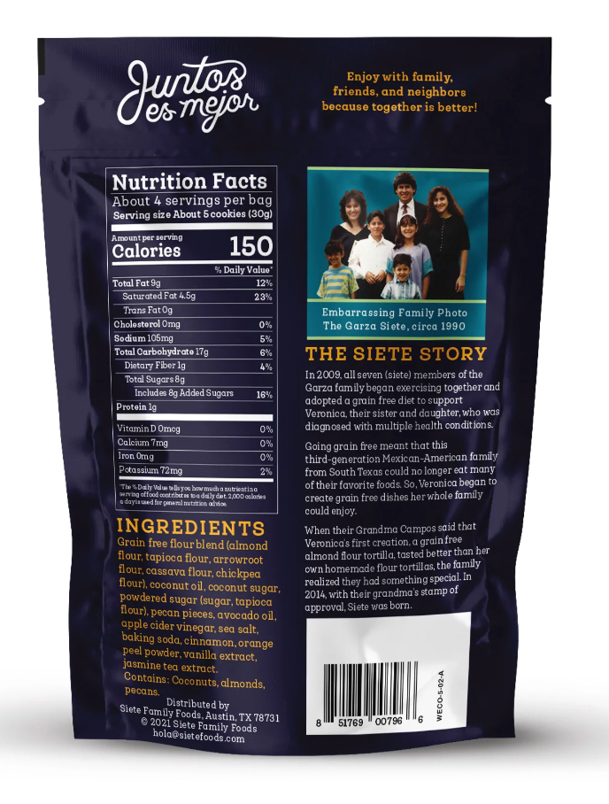 Siete Mexican Wedding Cookies