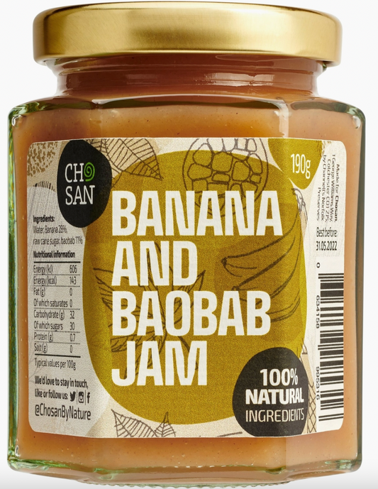 Chosan Fruity Banana and Baobab Superfood Jam