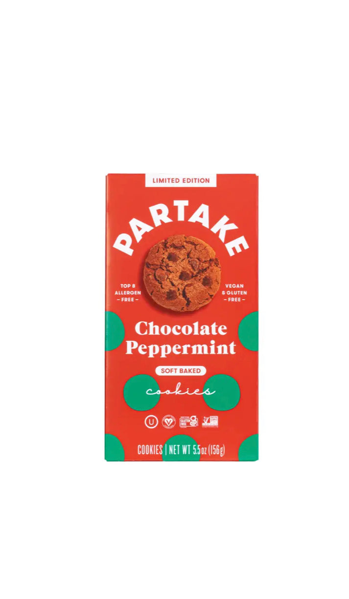 Partake Soft Baked Chocolate Peppermint Cookies