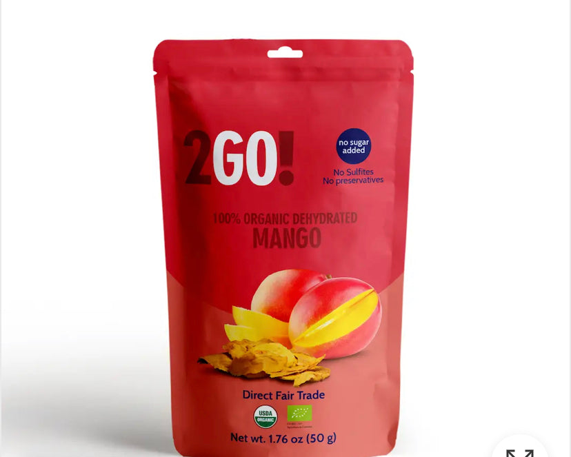 2Go! Organic snacks- dried mango