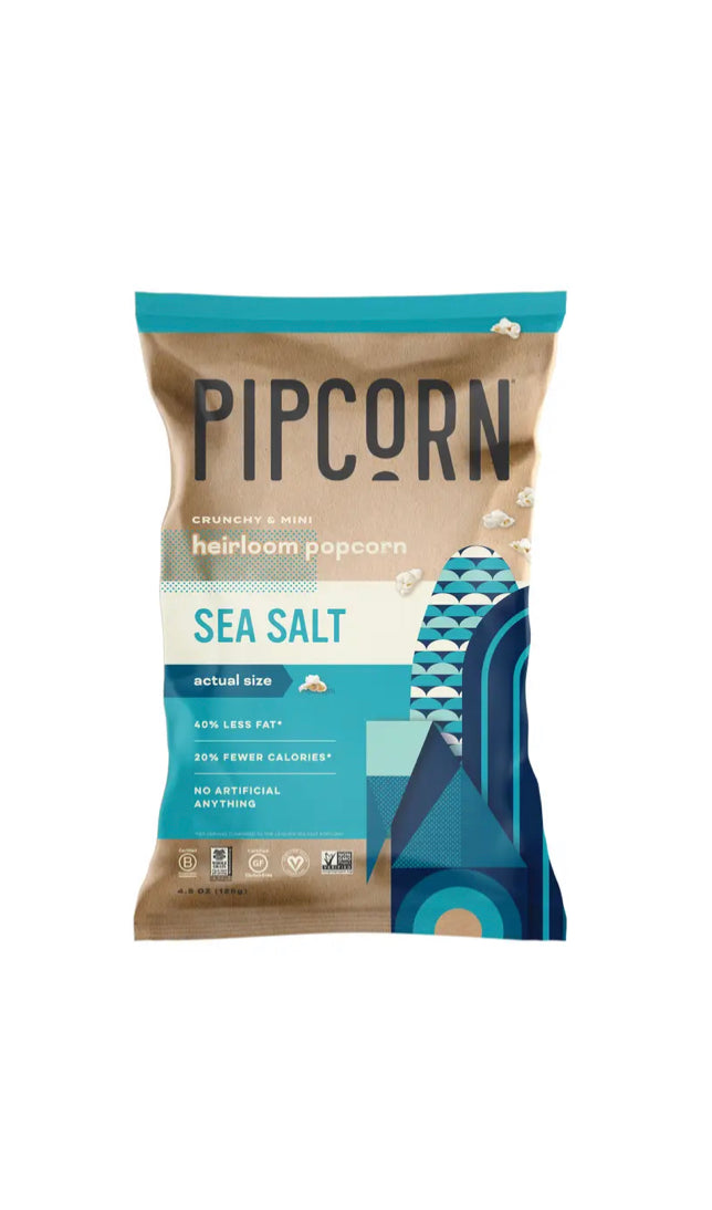 Pipcorn Mini Popcorn, Sea Salt