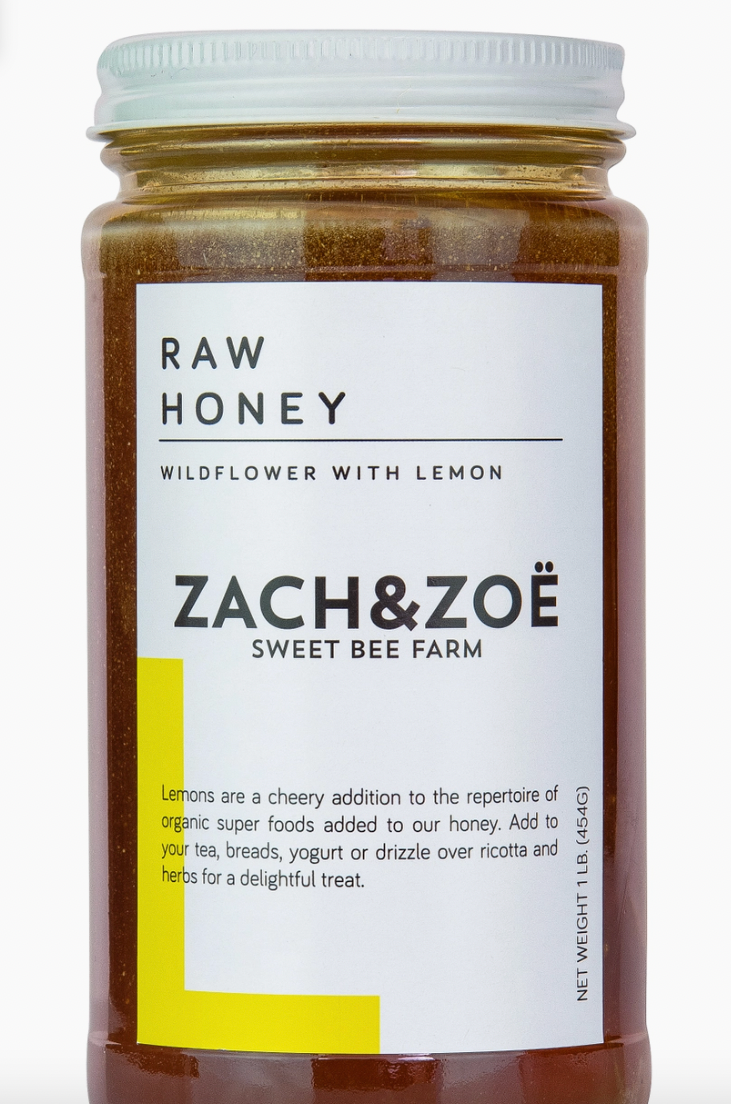 Zach & Zoe Wildflower Honey with Lemon