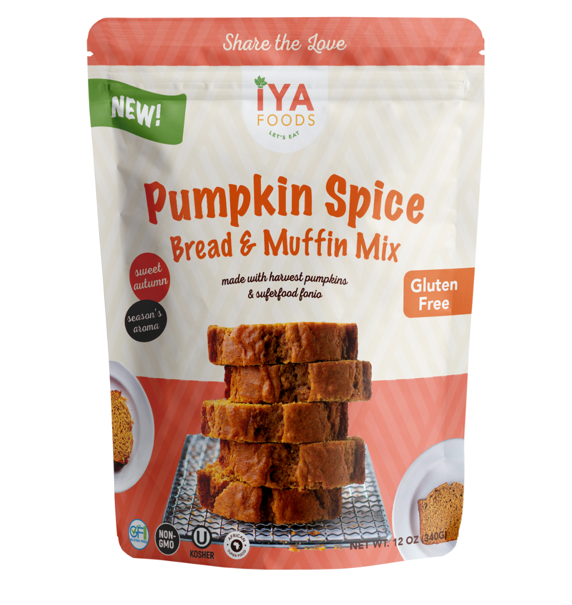 Iya Foods Pumpkin Spice Bread & Muffin Mix