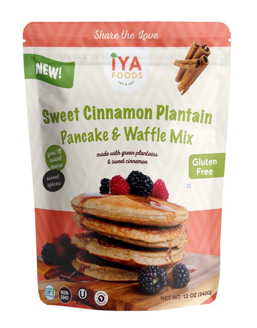 Iya Foods Sweet Cinnamon Plantain Pancake & Waffle Mix